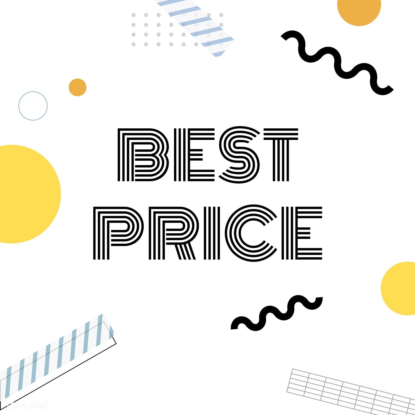 1400x1400 Best Price Promotion Announcement Vector Free Image