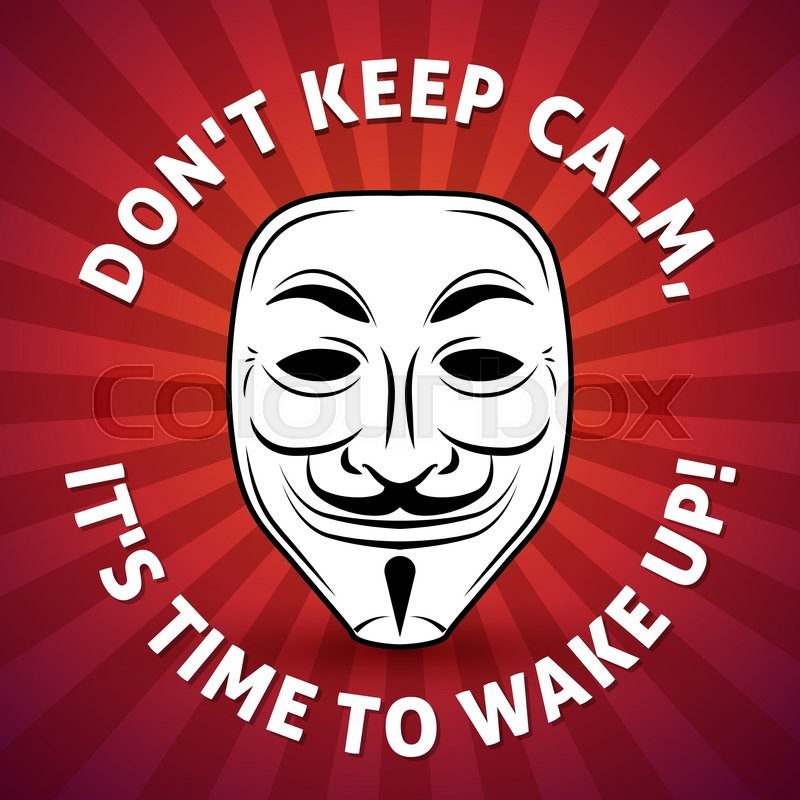 800x800 Anonymous Mask Vector Poster Stock Vector Colourbox