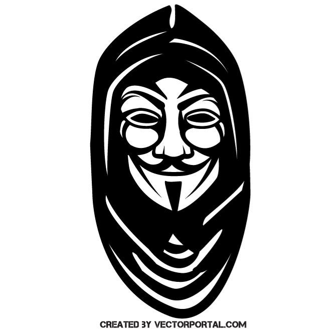 660x660 Anonymous Mask With Hoodie