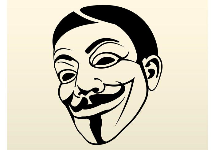 700x490 Guy Fawkes Mask Free Vector Art