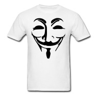 190x190 Anonymous Mask Black Vector Men's T Shirt Spreadshirt