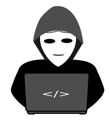 428x500 Anonymous Hacker Vector Image