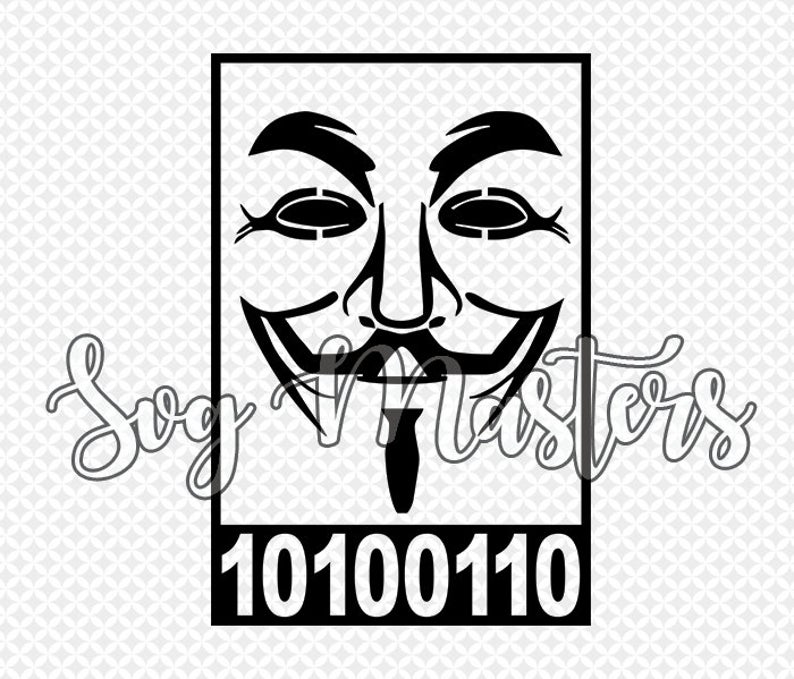794x679 Anonymous Hacker Coding Vector Digital Clipart For Etsy