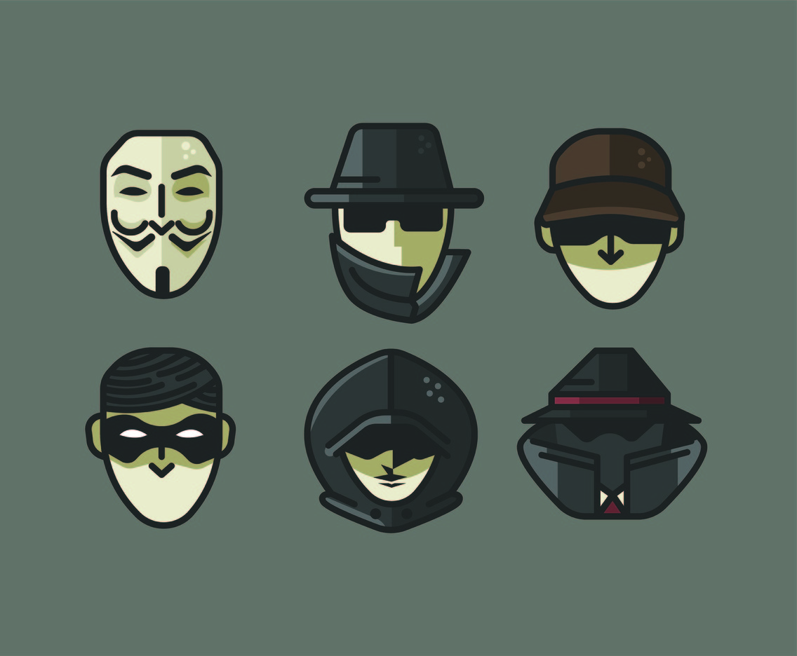 1136x936 Anonymous Avatar Vectors Gray Background Vector Art Graphics