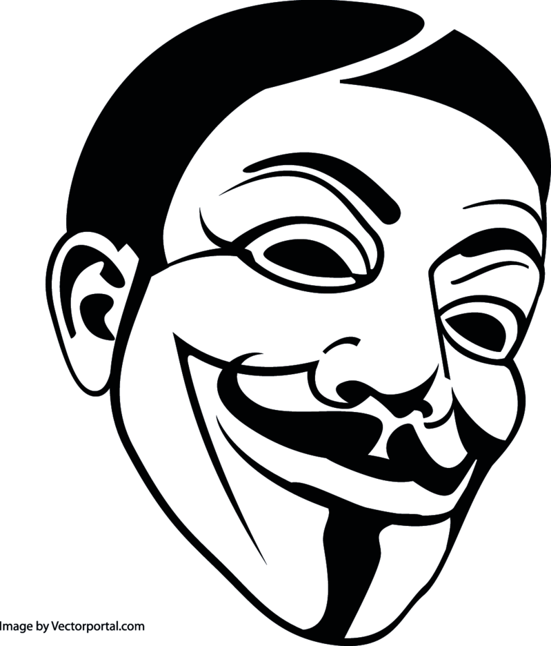 799x936 Anonymous Mask Vector Freevectors