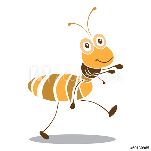 Very Cute Ant Cartoon Vector 500x500 Very Cute Ant Cartoon Vector