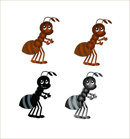 Ant Cartoon Vector Material Free Download 500x537 Ant Cartoon Vector Material Free Download