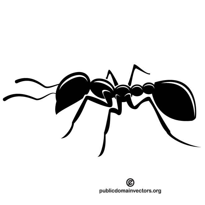 Ant Silhouette Vector at Vectorified.com | Collection of Ant Silhouette ...