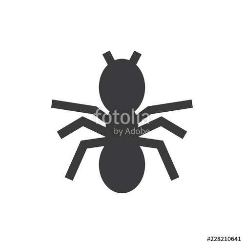 500x500 Ant Vector Icon Stock Image And Royalty Free Vector