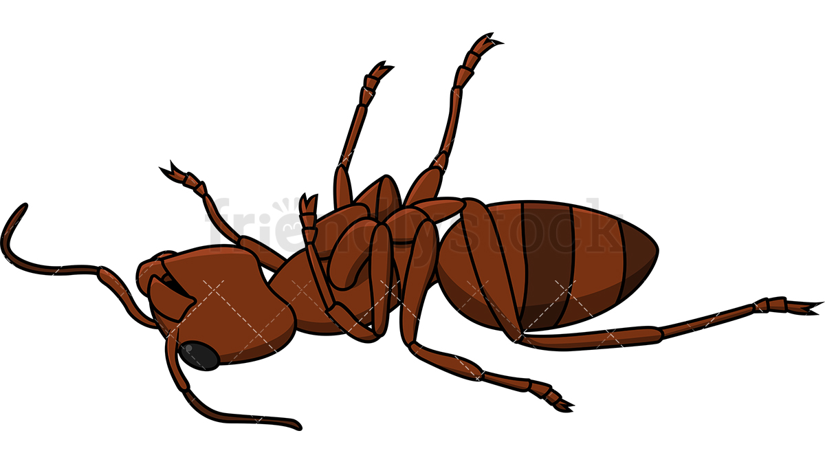 1200x675 Dead Ant Cartoon Vector Clipart