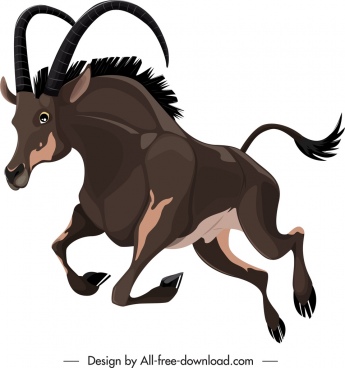 345x368 Antelope Free Vector Download
