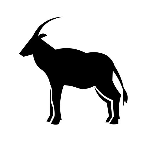 490x490 Oryx Antelope Icon Vector