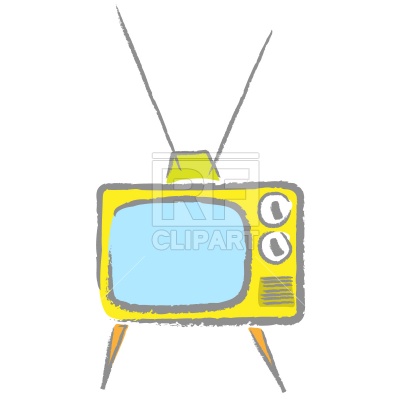 400x400 Cartoon Retro Tv Set With Antenna Vector Image Of Objects Prague