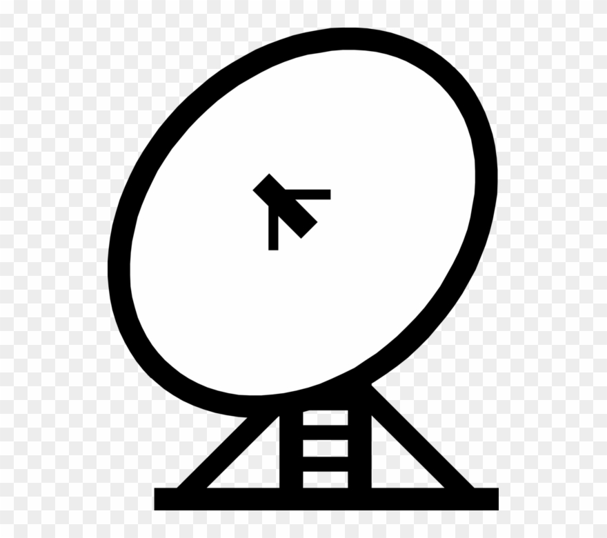 880x780 Vector Illustration Of Satellite Dish Parabolic Antenna
