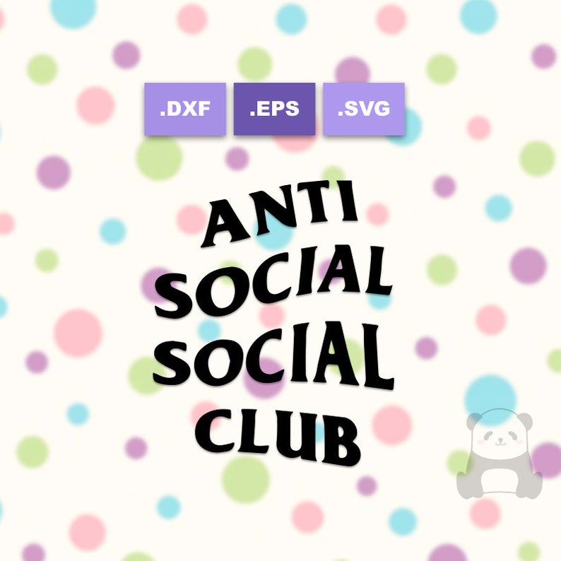 794x794 Off Anti Social Socilal Club Logo Scrapbooking Cut Etsy