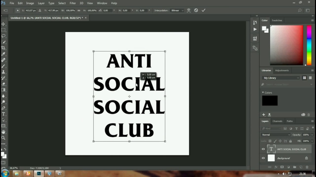 1280x720 How To Make Anti Social Social Club Logo Simple