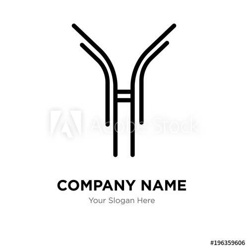 500x500 Antibody Company Logo Design Template, Business Corporate Vector