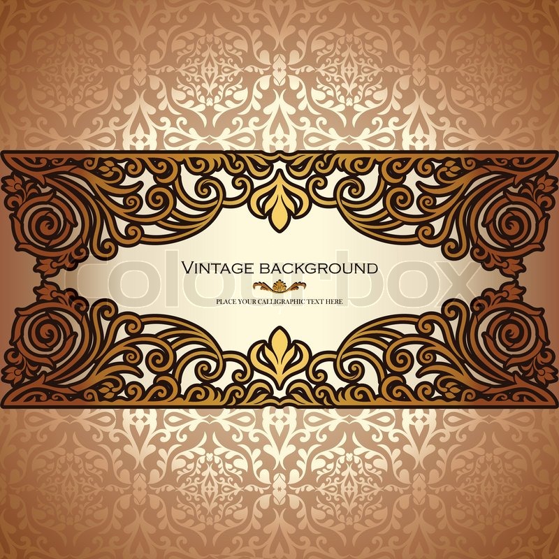 800x800 Vintage Background, Antique, Victorian Stock Vector Colourbox