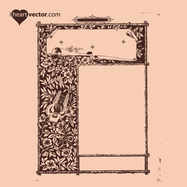 600x600 Free Antique Frame Vector
