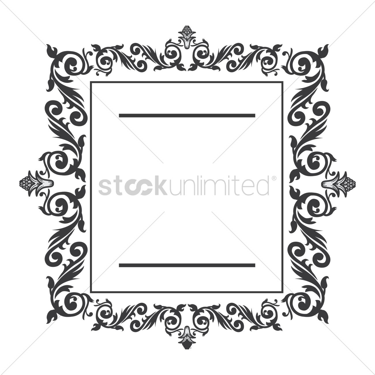 1300x1300 Free Antique Frame Vector Image