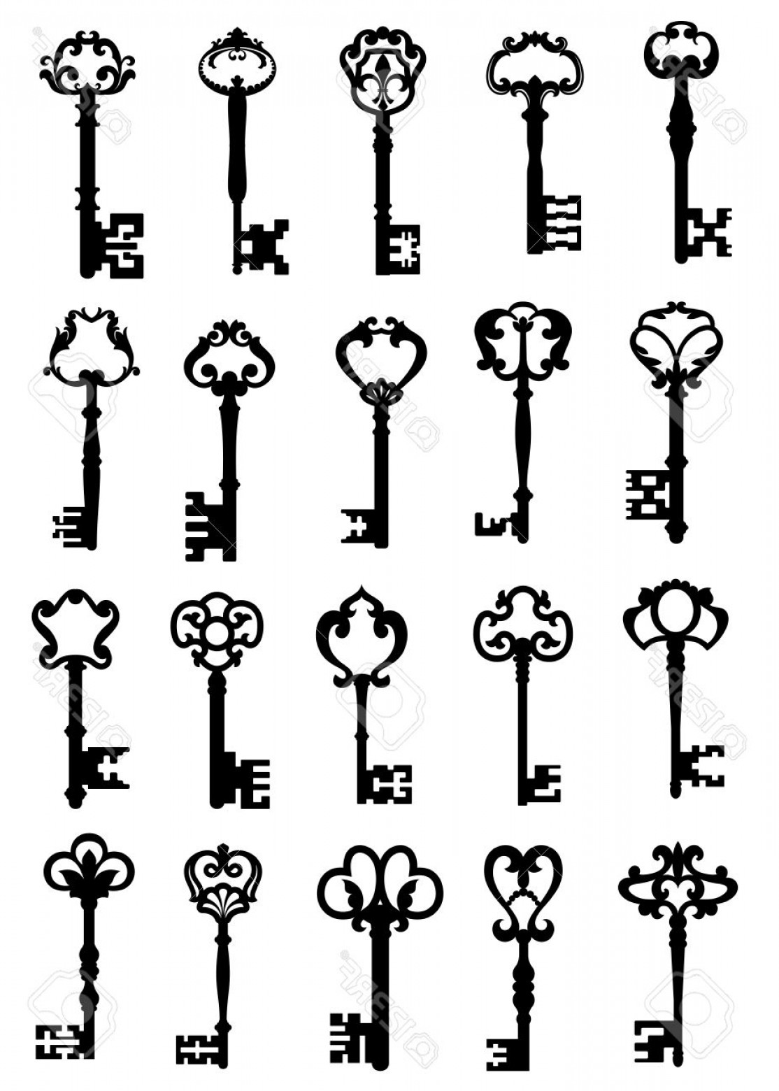 Antique Key Vector at Vectorified.com | Collection of Antique Key ...