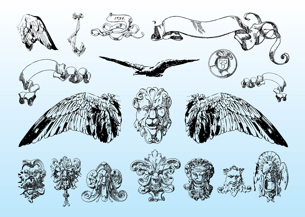 1024x730 Download Antique Vectors Vector Art Graphics