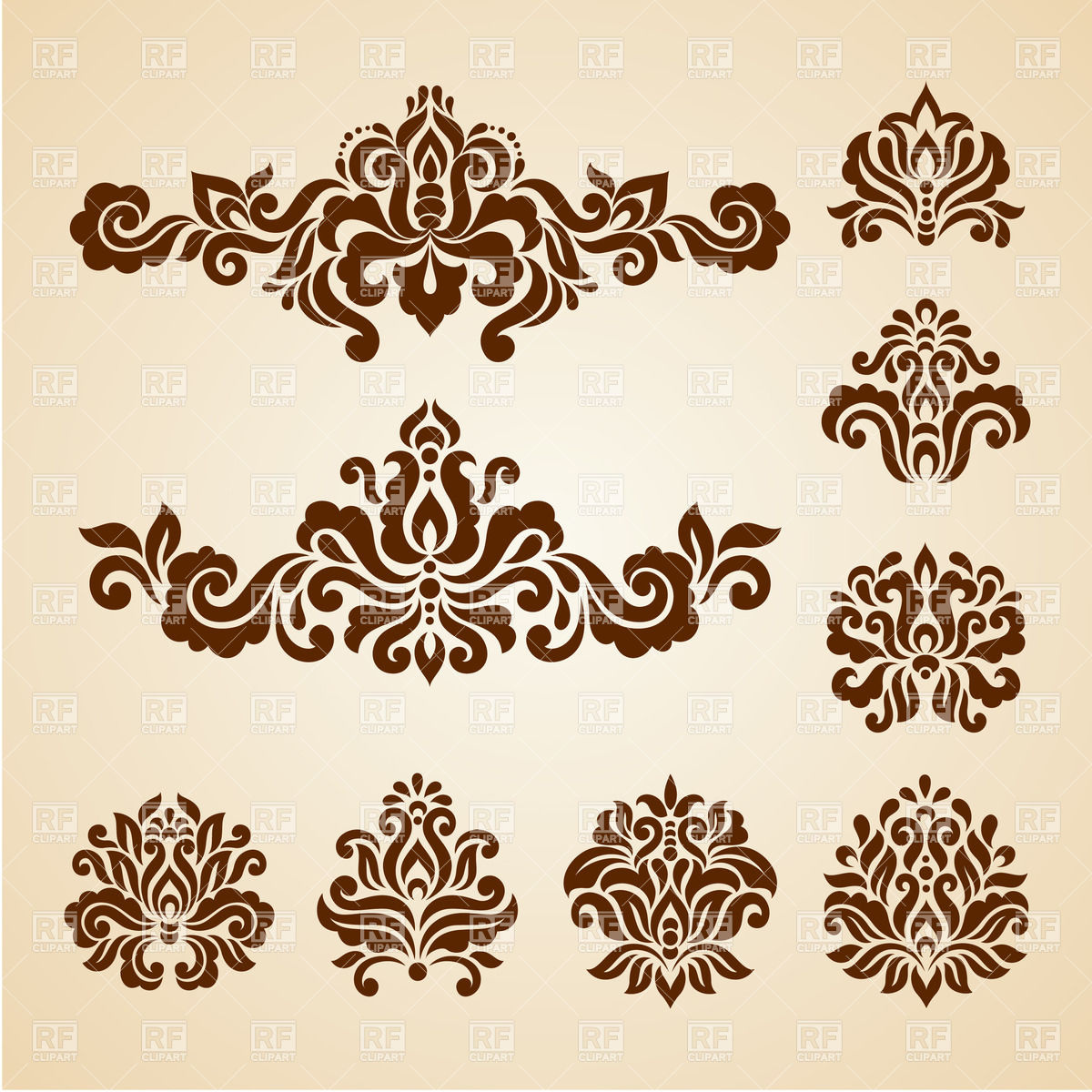 1200x1200 Ornate Vintage Vignettes And Dividers