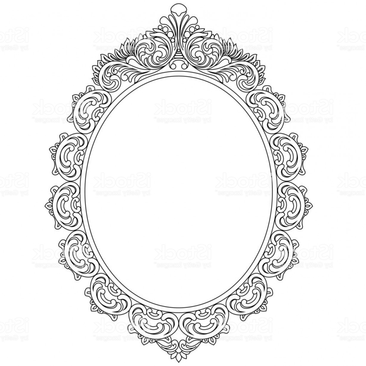 1228x1228 Vintage Oval Graphical Frame In Antique Style Vector Gm Handandbeak