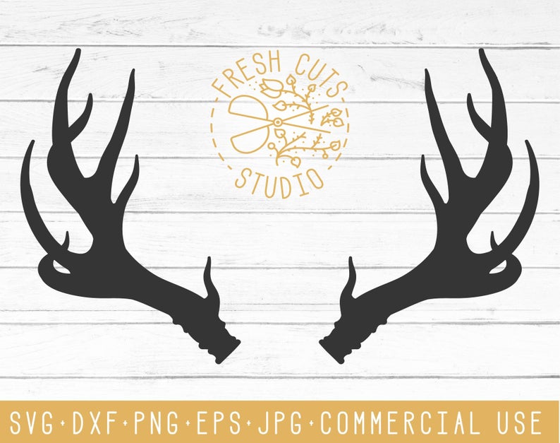 794x627 Antler Clipart Silhouette Design Vector Antler Dxf Etsy