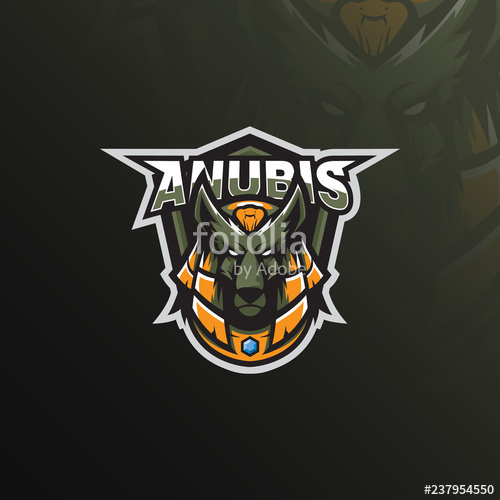 500x500 Anubis Logo Mascot Design Vector With Modern Illustration Concept