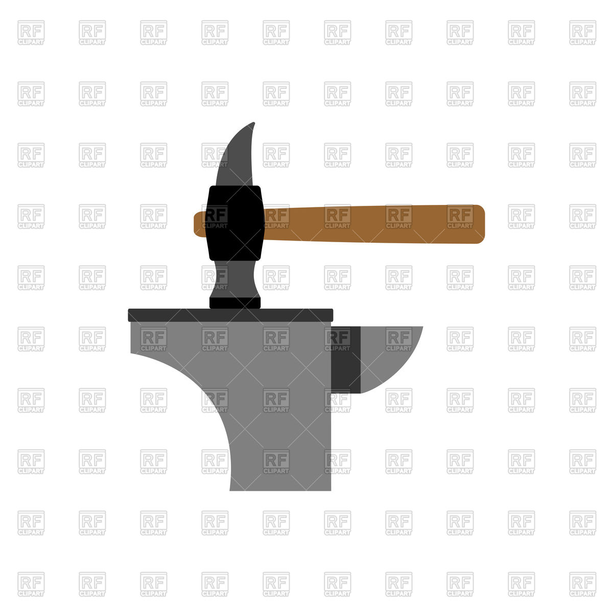 1200x1200 Hammer And Anvil Vector Image Of Objects Popaukropa