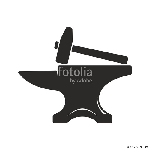 Simple Anvil Design For Tee Printing Stock Image And Royalty Free 500x500 Simple Anvil Design For Tee Printing Stock Image And Royalty Free