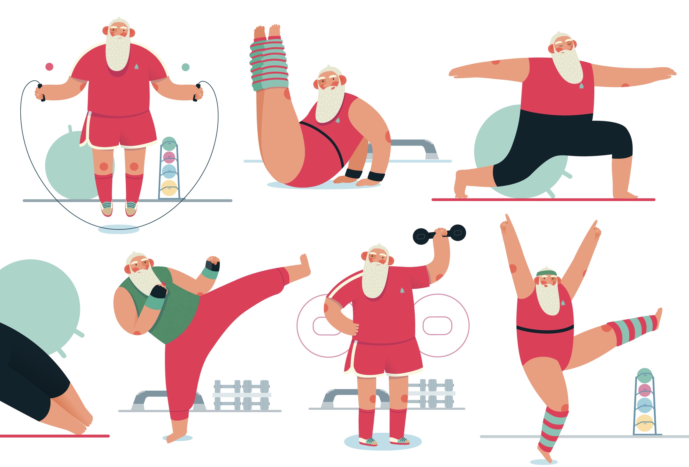 2336x1584 Sporting Santa