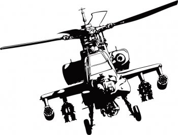 350x265 Apache Helicopter Vector Adobe Illustrator Free Vector
