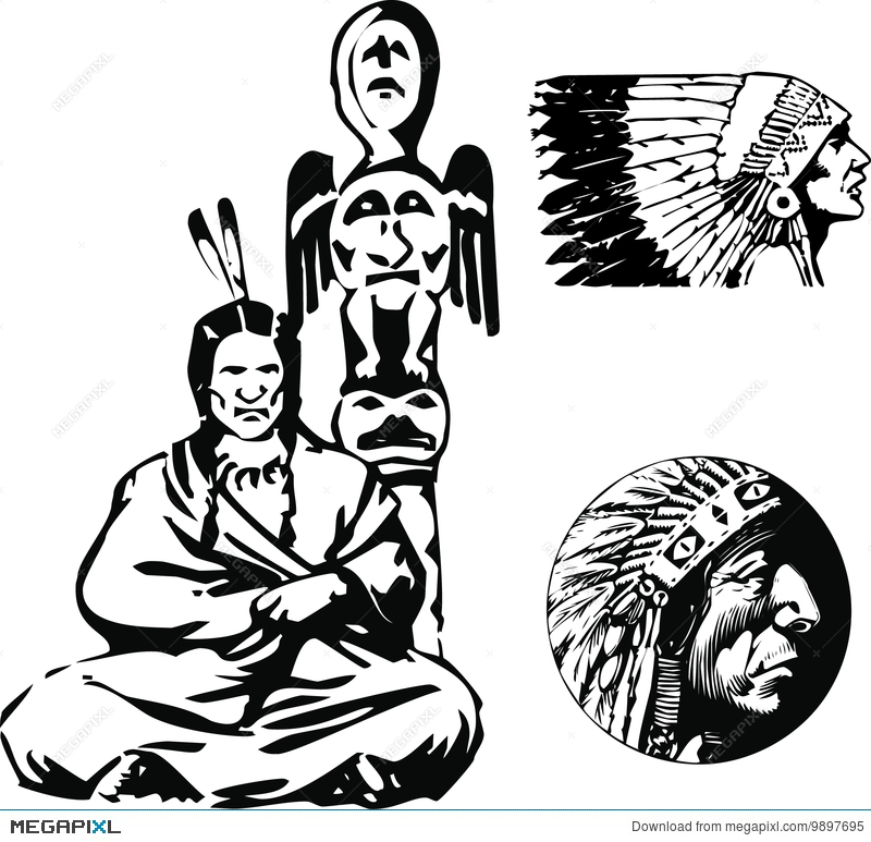 800x773 Vector Apache Illustration