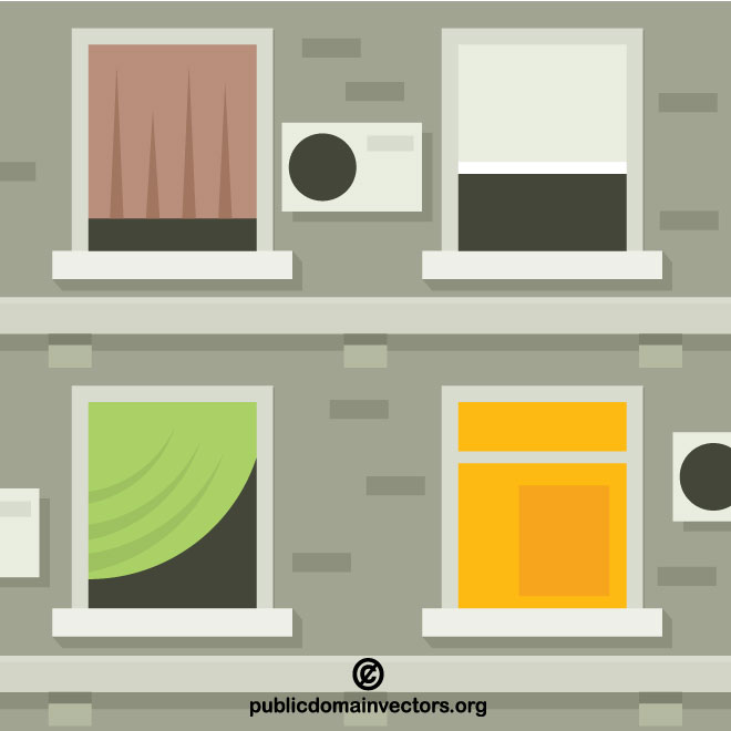 Apartment Building Vector 660x660 Apartment Building Vector