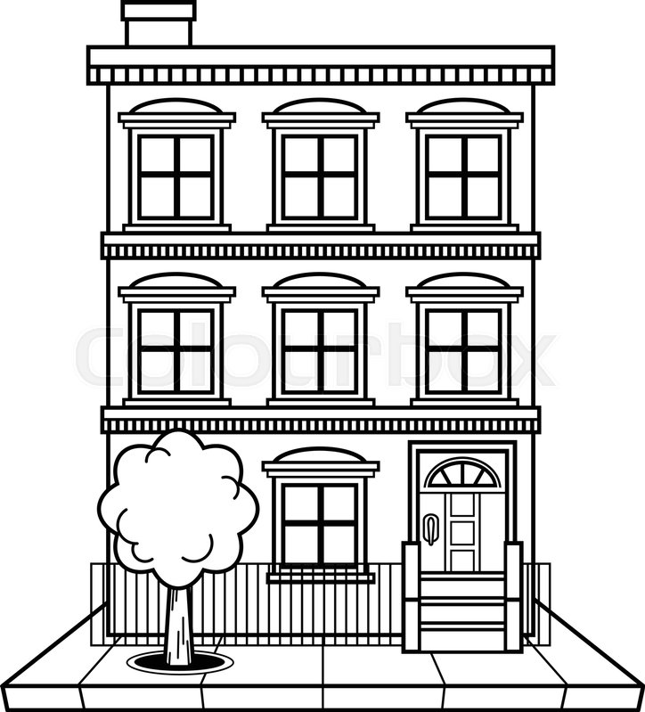 Apartment Building Vector Stock Vector Colourbox 724x799 Apartment Building Vector Stock Vector Colourbox