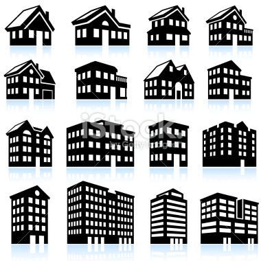 Apartment Building Icon 380x380 Apartment Building Icon