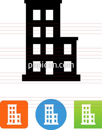 Apartment Building Icon 400x511 Apartment Building Icon