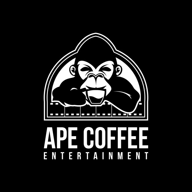 Ape Coffee Logo Vector Illustration Vector Premium Download 626x626 Ape Coffee Logo Vector Illustration Vector Premium Download