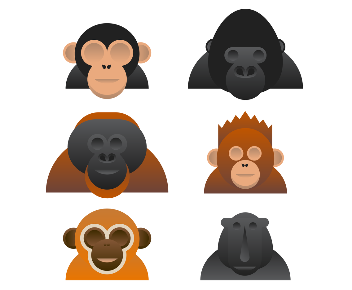 Cool Ape Vector Vector Art Graphics 1136x936 Cool Ape Vector Vector Art Graphics