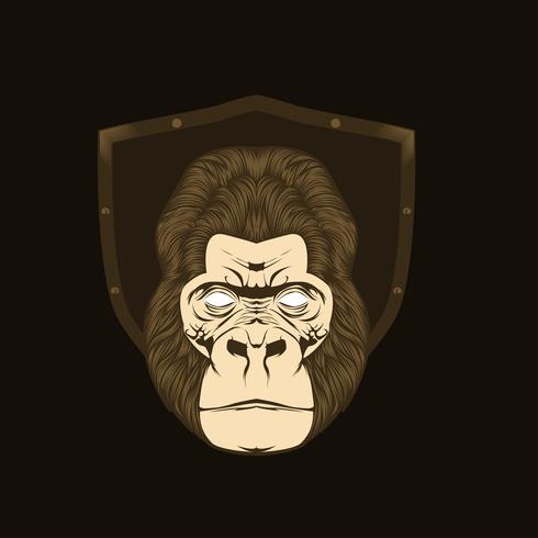 Ape Vector Illustration 490x490 Ape Vector Illustration