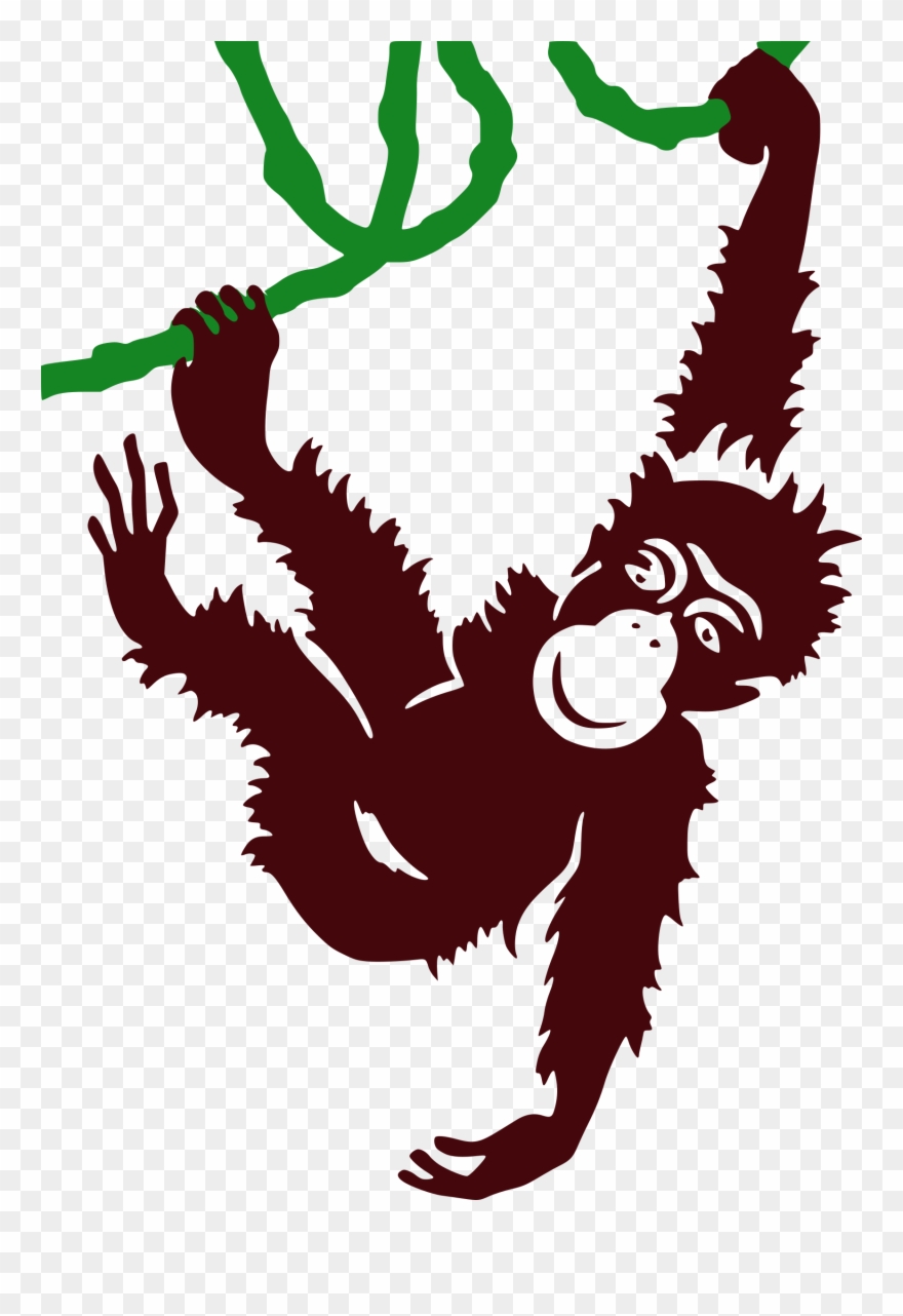Vector Transparent Stock Ape Clipart Jungle Gorilla 880x1282 Vector Transparent Stock Ape Clipart Jungle Gorilla