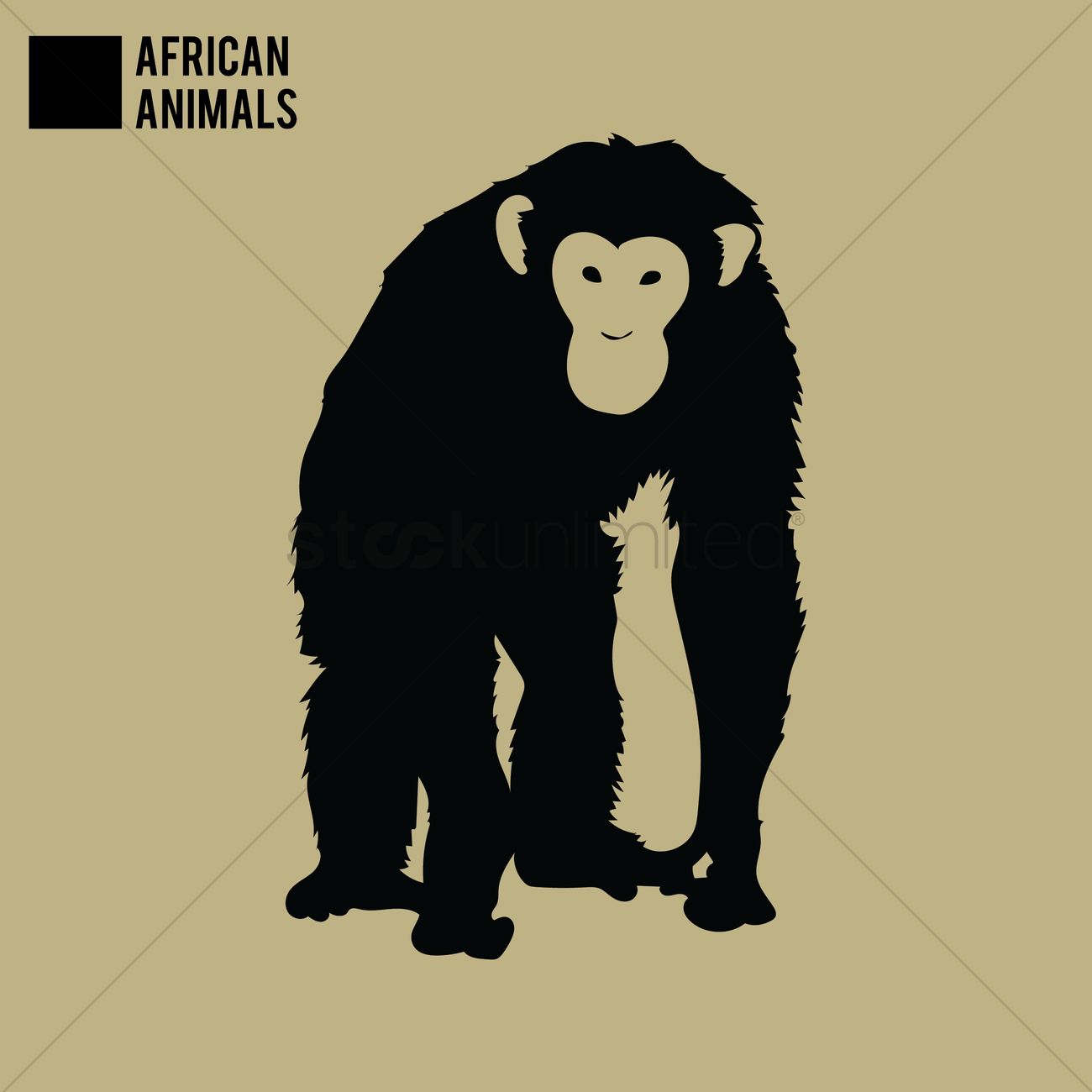 Ape Vector Image 1300x1300 Ape Vector Image