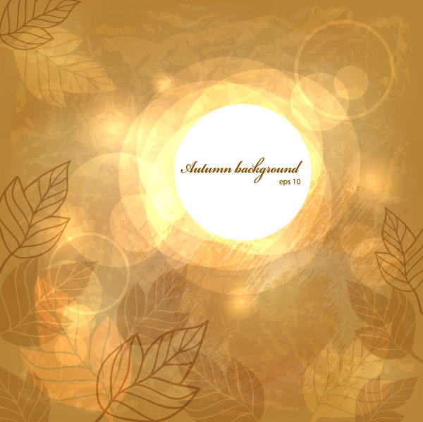 600x599 Autumn Background With Aperture Vector Free Download