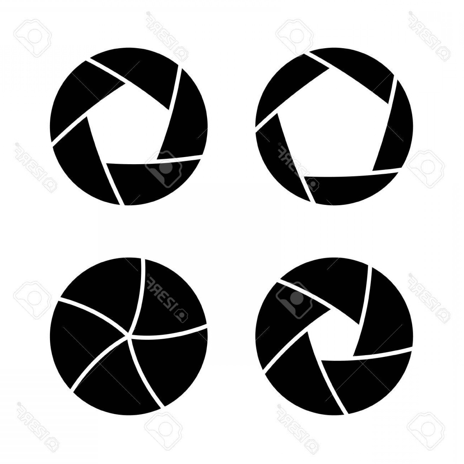 1560x1560 Photostock Vector Camera Shutter With Different Open Aperture