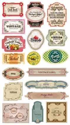 Classic Europeanstyle Bottle Labels And Stickers Vector Vector 238x425 Classic Europeanstyle Bottle Labels And Stickers Vector Vector