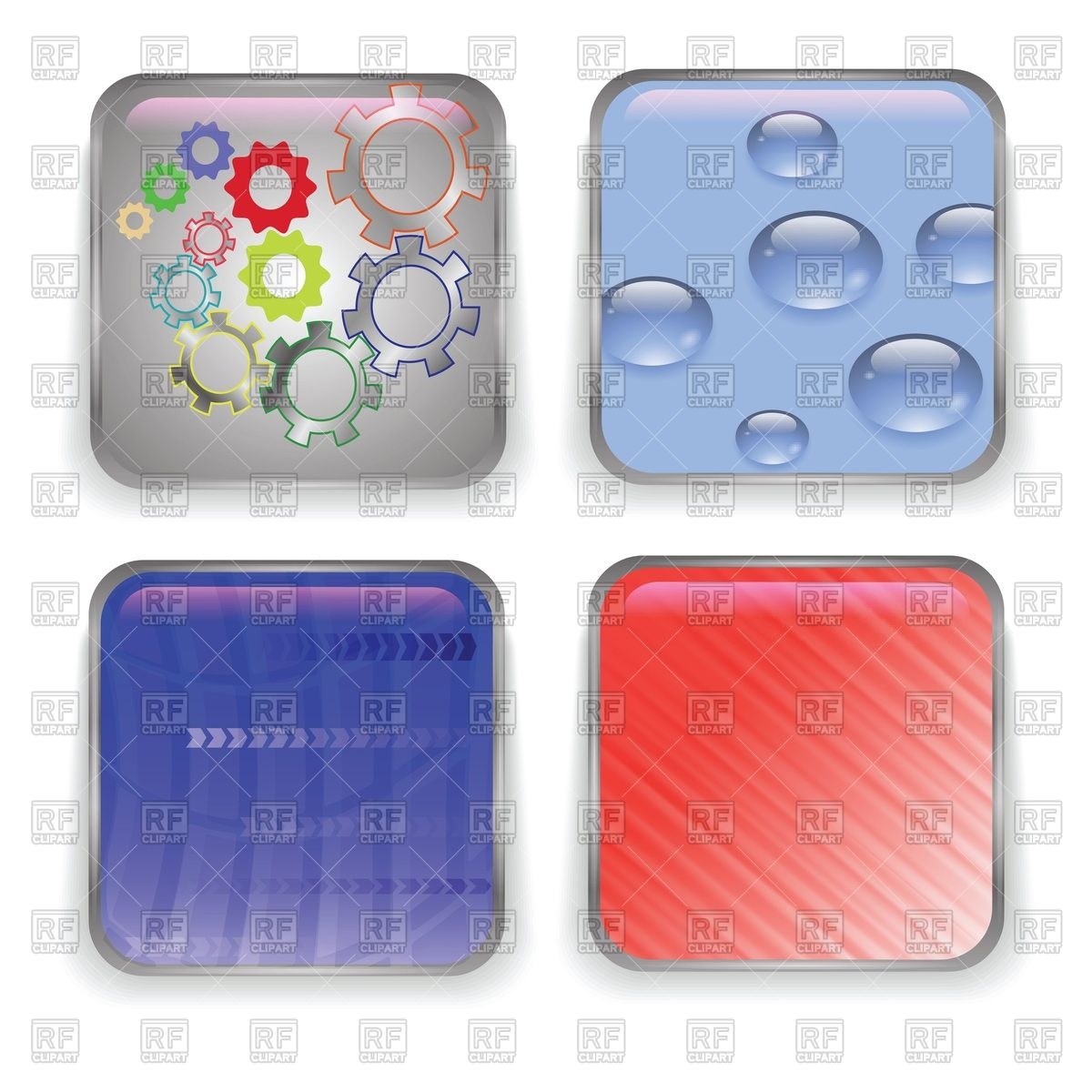 Glossy App Buttons Vector Image Of Icons And Emblems 1200x1200 Glossy App Buttons Vector Image Of Icons And Emblems