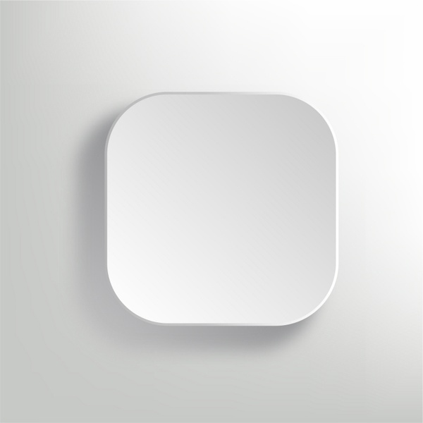 Vector White Blank Button 600x600 Vector White Blank Button