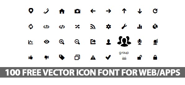 595x275 Free Vector Icons Font For Web And Apps